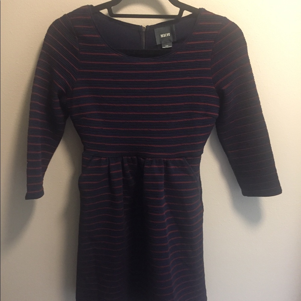 NWOT Anthropologie Striped Pocket Dress